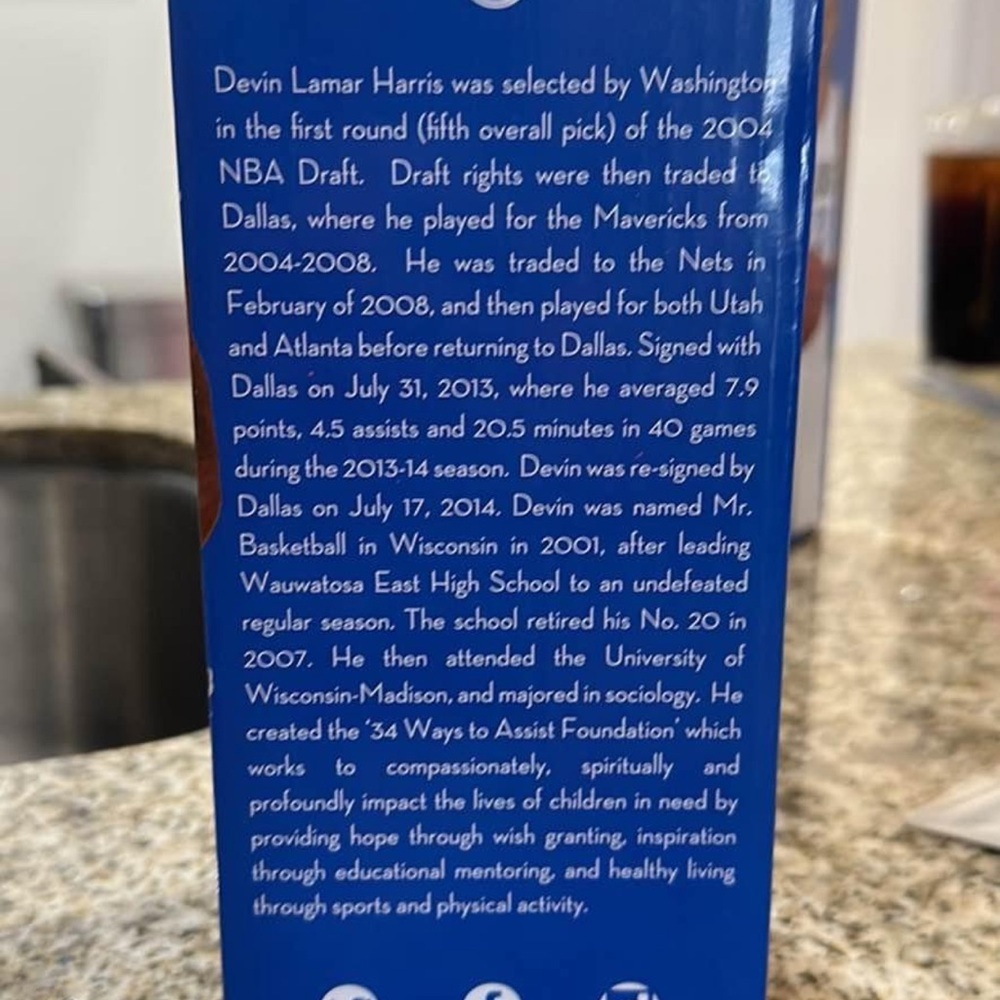 Devin Harris Dallas Mavericks Bobblehead Limited Edition - Picture 4 of 4